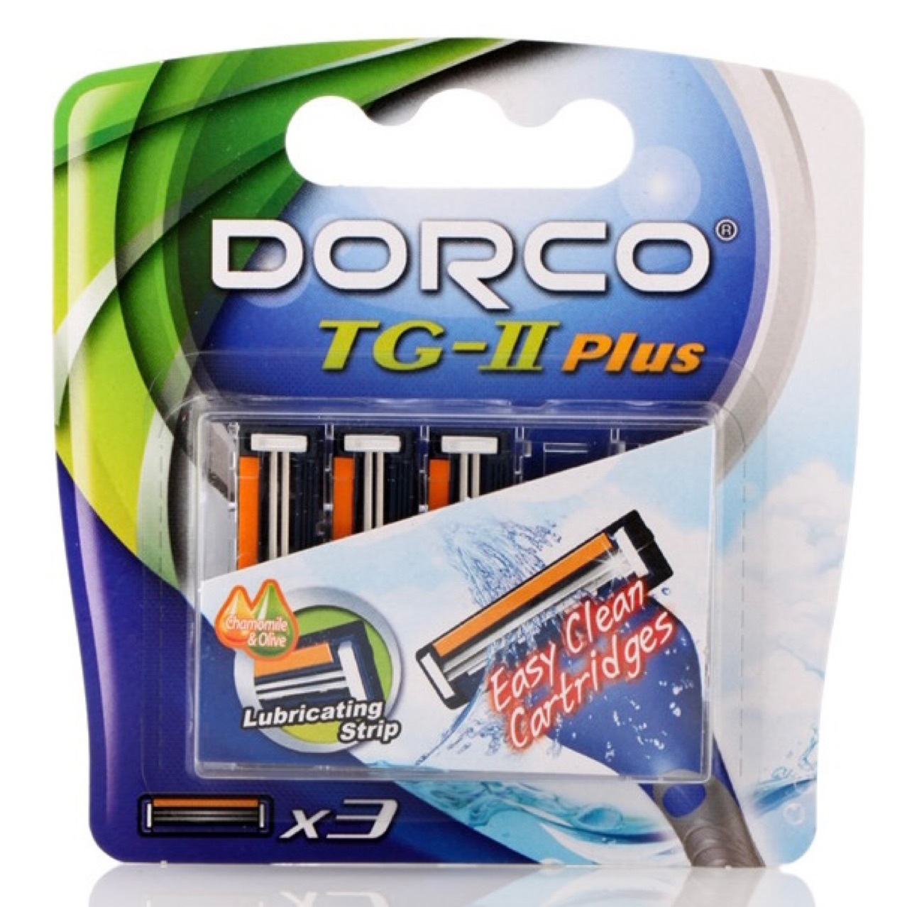 DORCO/Dolaco TG-Allplus, dao cạo, hai lưỡi dao, ba máy khử rung tim.