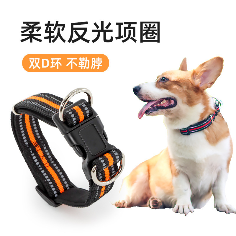 Vòng cổ chó mới, chó cỡ trung bình, cổ chó, thợ lặn, cổ áo 2 chữ D.