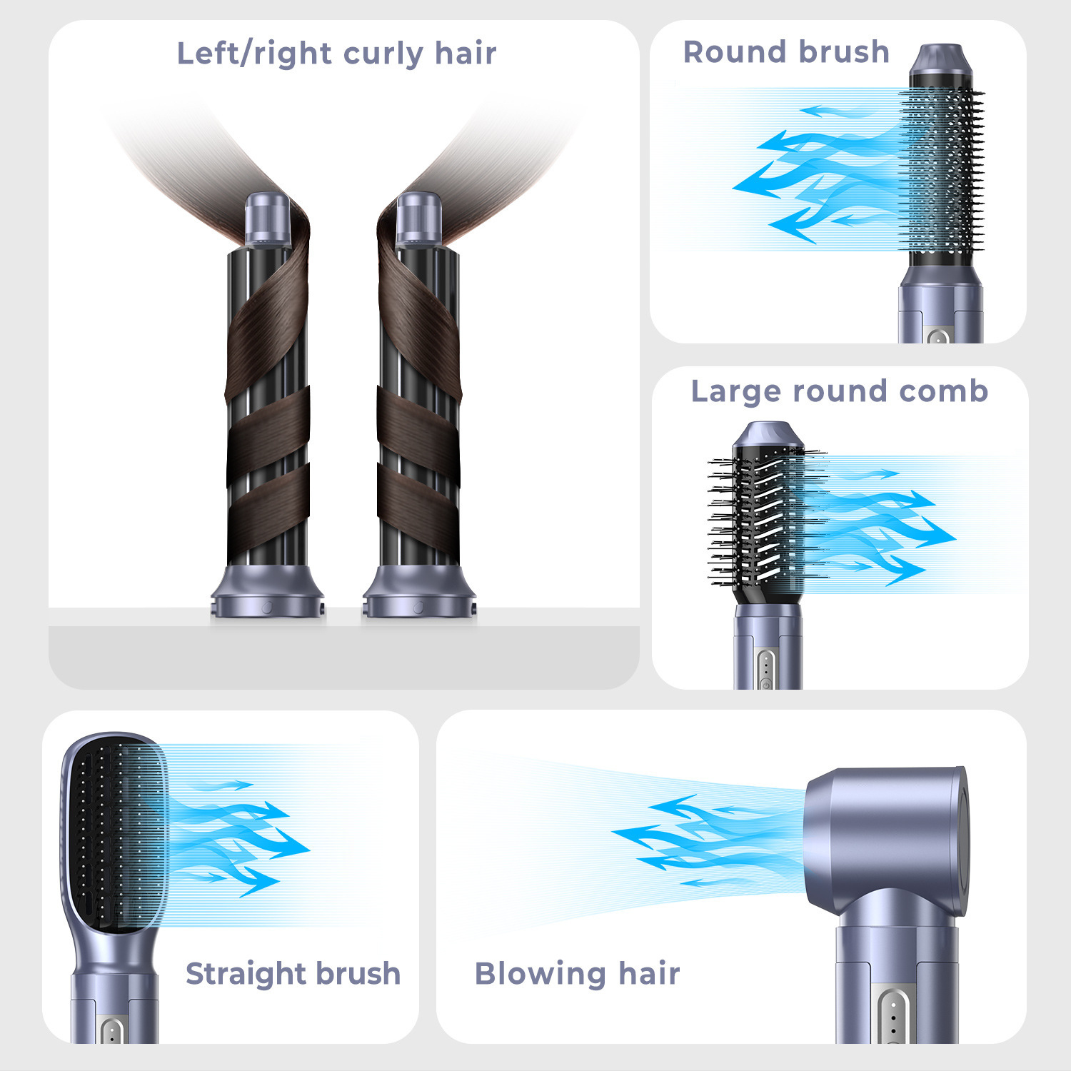 다목적 고속 바람 송풍기 유형 히이터-blower-blower-blower-blower-breathing 이온 열 빗