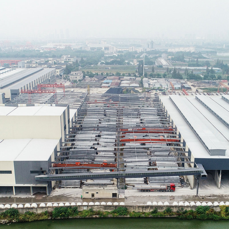 The Shao Xing plant is responsible for the construction of multiple layers of steel structures at the heavy steel light steel structure complex