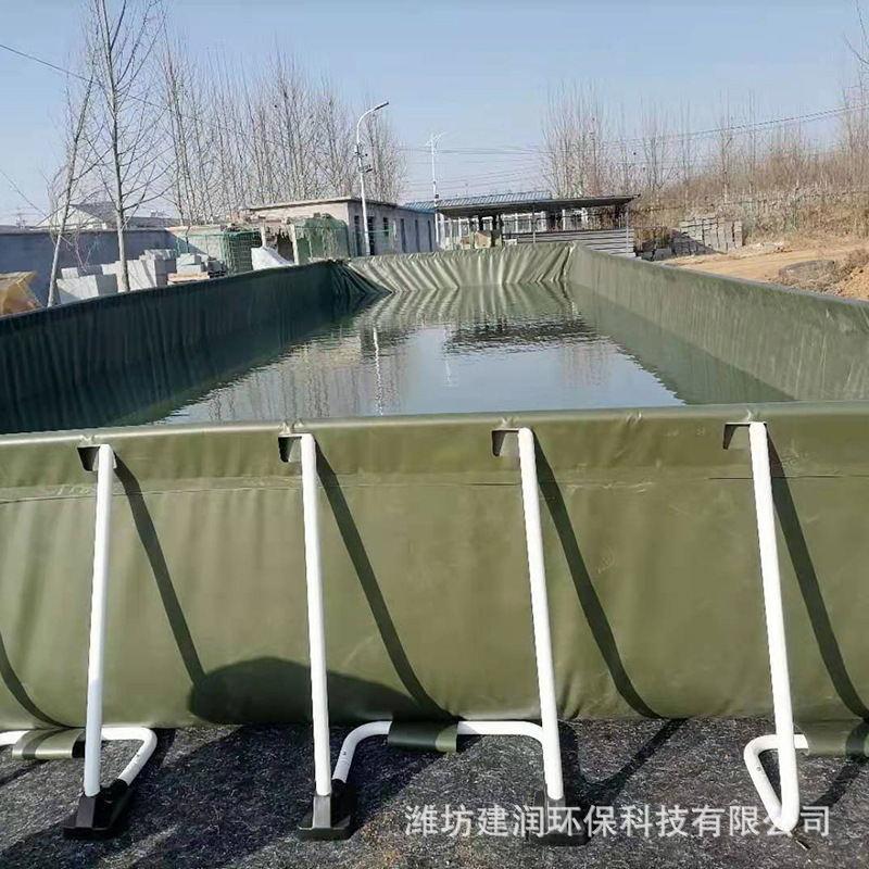 Outdoor round tarpaulin fish tank, mobile pool tarpaulin plastic folding tank water tank