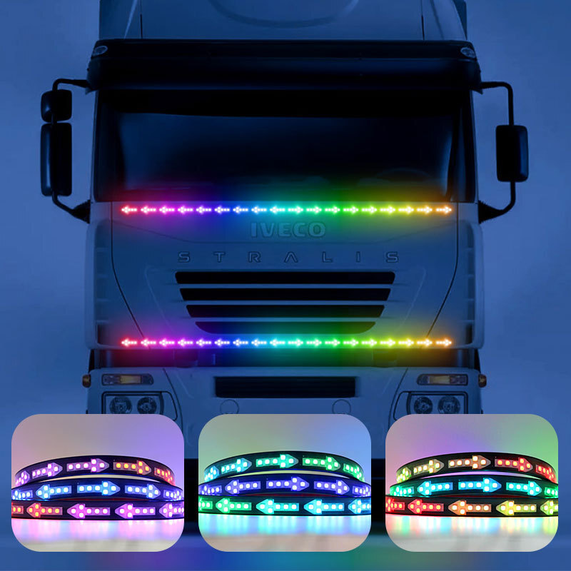 9-30V constant-flow truck truck retrofitting coloured arrow running light multifunctionally to sunscreen decorator