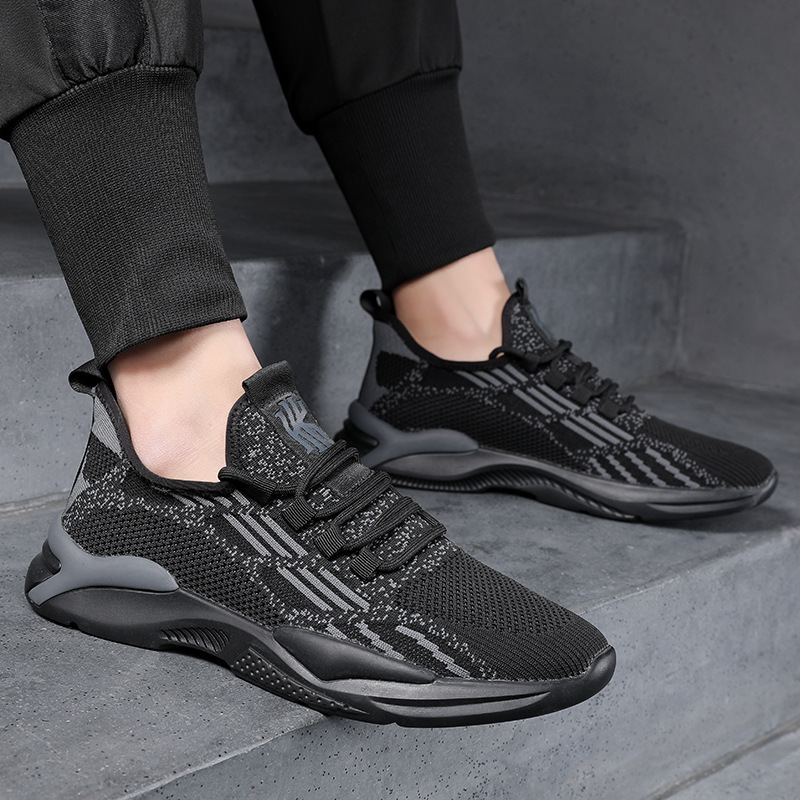 2024 Summer New Men's Fashion Net Sports Shoes Flying Flying Shoes Men's Shoes Run