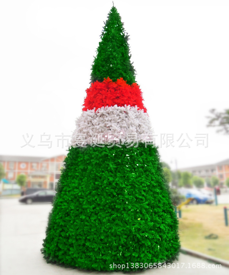 Large engineering encrypted Christmas tree set, 7 meters, 800 head.