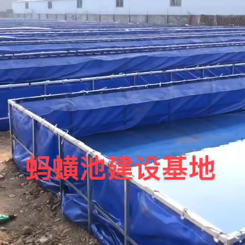 Outdoor round tarpaulin cistern cisterns with a large capacity of aquaculture equipment pvc stubs to prevent scratching