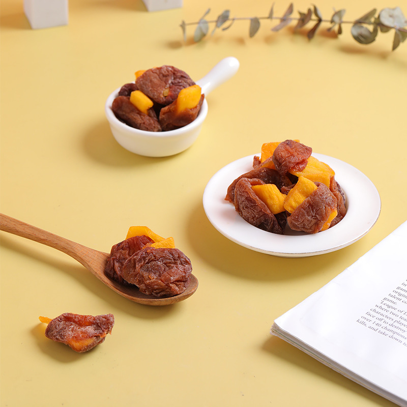 Mango Plum Village, 그리스 항구 공장 판매 prunes 및 대량 및 도매 mangos와 건조 망고 간식.