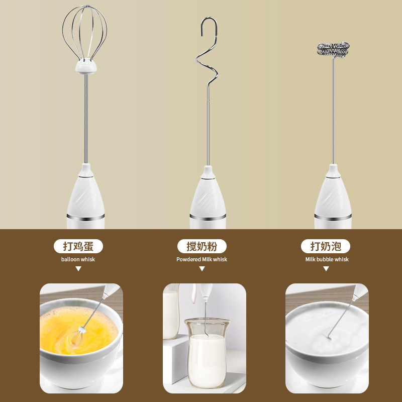 Cross-border Café Buffalo family charging a multi-purpose mini-egger with a cream emitter.