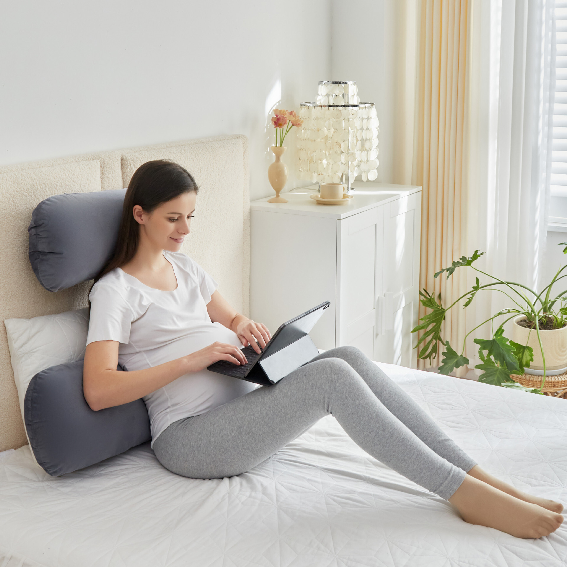 Cross-border pregnant women's pillows can be removed from the H-type pillows and breast-feeding pillows on the side of the belly of the waistcap.