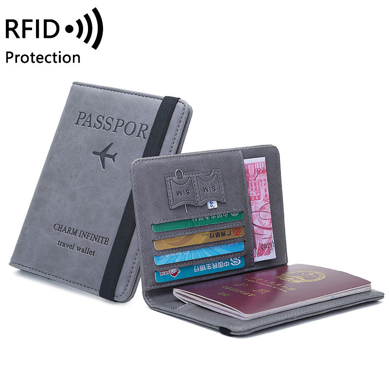 Thứ tự hộp hộ chiếu RFID đa mục đích và tài liệu hỗ trợ bằng hộ chiếu ví