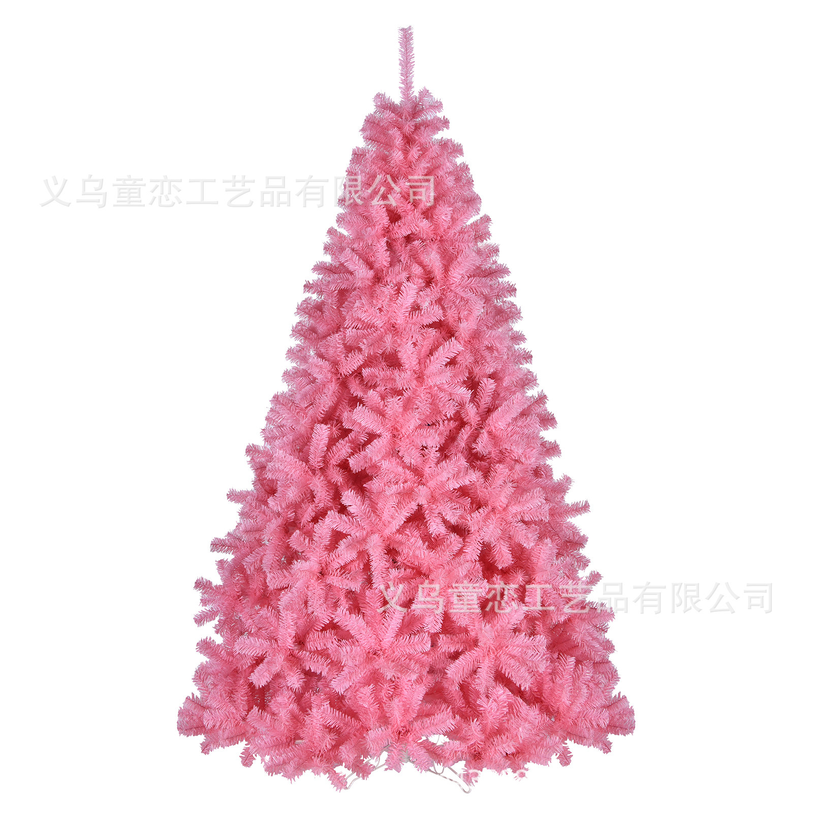 The new 2.25-metre pink PVC Christmas tree festival decorates the Euro-American certified Macalon Hotshow Series.