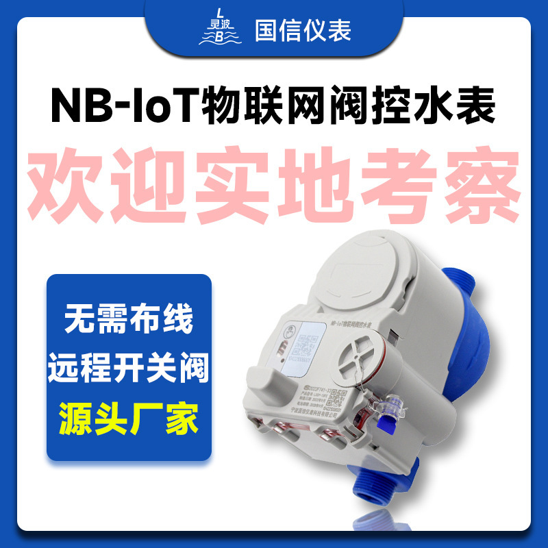 宁波国信NB-Iot智能水表 远程传输数据铜壳有磁阀控预付费水表