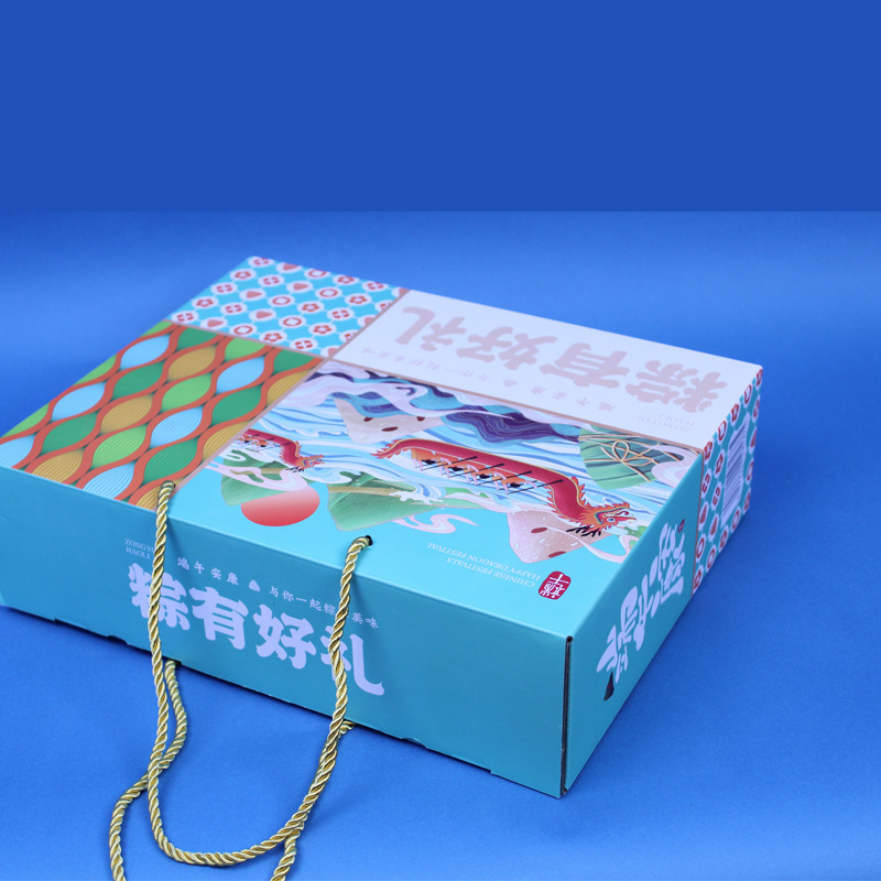 節日水果禮品盒 瓦楞白卡紙盒手提紙箱農產品水果包裝盒 淮安廠家