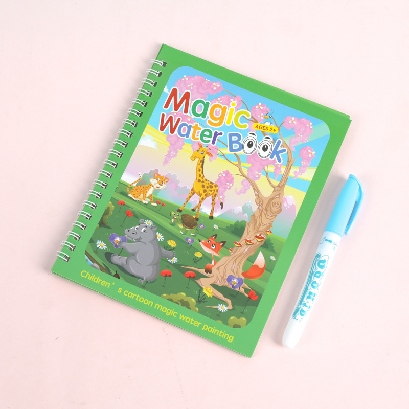 The magic water painting book, the clean water paint painting, the scribble painting of the baby, the boy kindergarten toy.