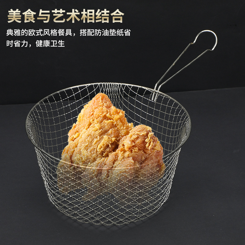 Thương mại chéo Bánh mì khoai tây chiên Pháp, thịt nướng, lưới phơi dầu