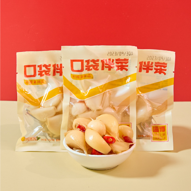 "Packet-a-inse ผัก-หวานหวานและมะนาวสําหรับขนมปังกระเทียม".