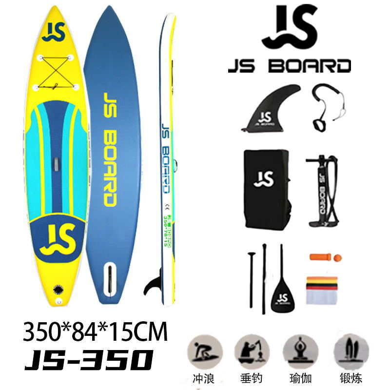 Routine stand-up inflatable oars. Sup board first-class surfboarding board JS350.