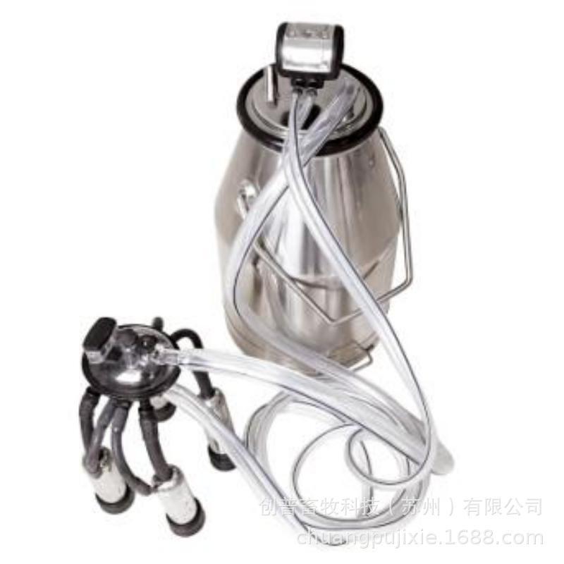 Transparent milk drums with stainless steel milking equipment 25L32L