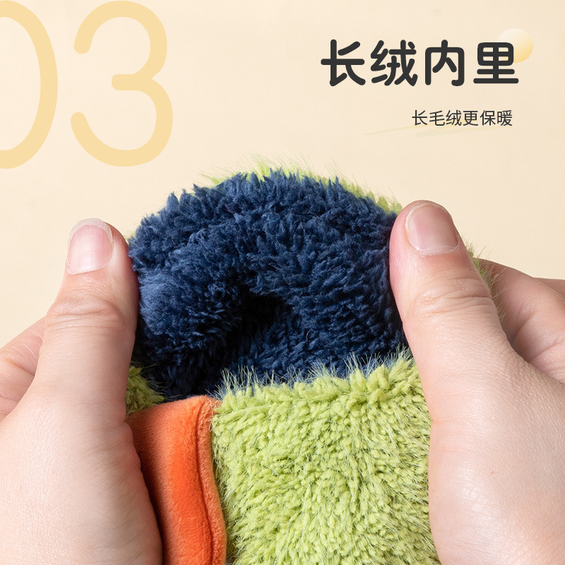 Đứa trẻ mùa đông, đôi giày rồng, chiếc túi hoạt hình dễ thương nhất và em bé ấm áp, đôi giày bông ngoài trời.