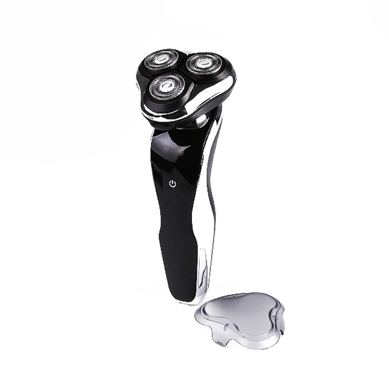 A young man with a 5D floating razor, a charging razor.
