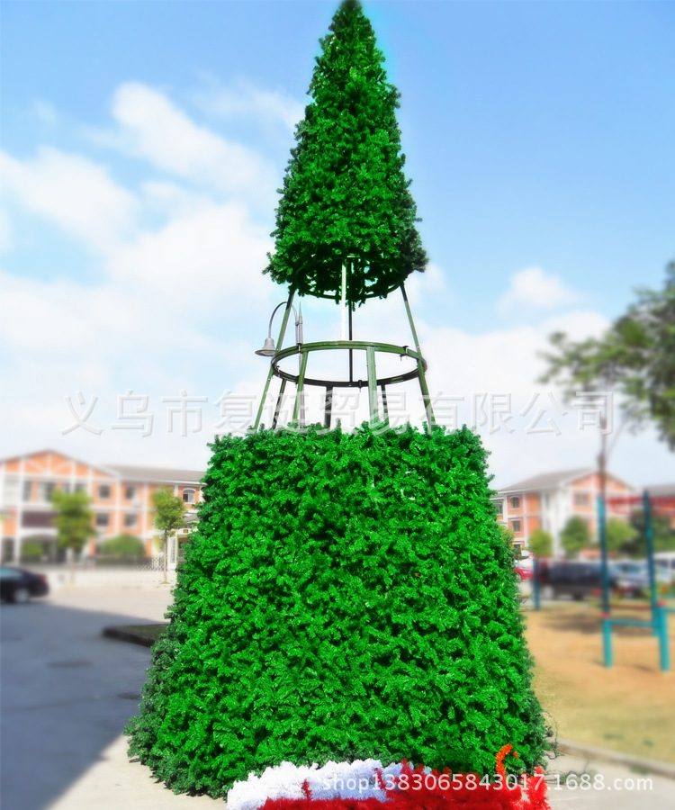 Large engineering encrypted Christmas tree set, 7 meters, 800 head.