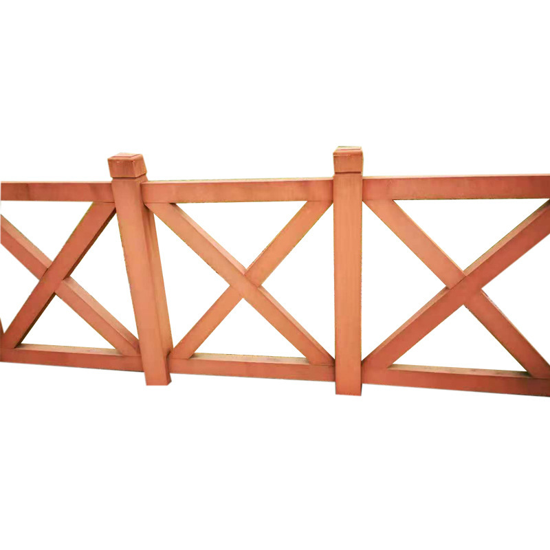 Customize the wooden railings, imitating the rail fence fences on the outdoor inlet park.