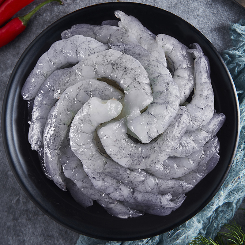 đông lạnh, tôm tươi, tôm xanh, vỏ tôm trắng vào ruột, 26/30.