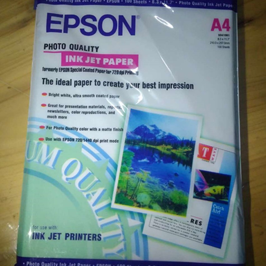 100 แผ่นหมึก- Jet สําหรับการพิมพ์ EPson ที่ 135 g A4 กระดาษพิมพ์ภาพถ่ายสูง หน้าเดียว