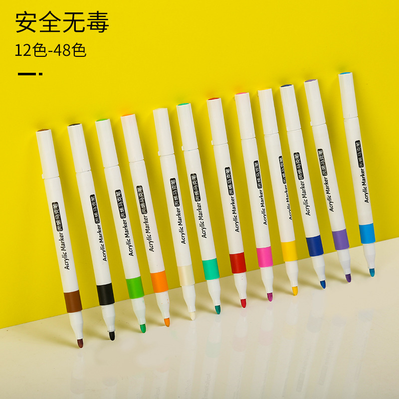 Acrylic wholesales for children in elementary school with the top tiger, acrylic Marker, painting water-proof pens and graffiti