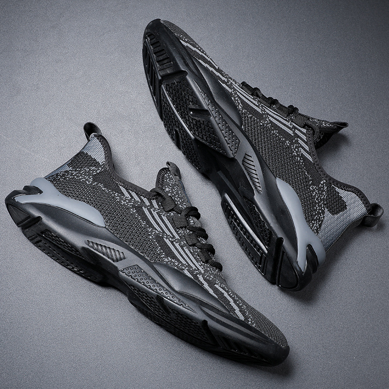 2024 Summer New Men's Fashion Net Sports Shoes Flying Flying Shoes Men's Shoes Run