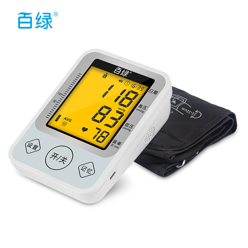 100-green-arm electronic sphygmomanometers Chinese voice-arms electronic blood pressure gauges for household blood pressure meters