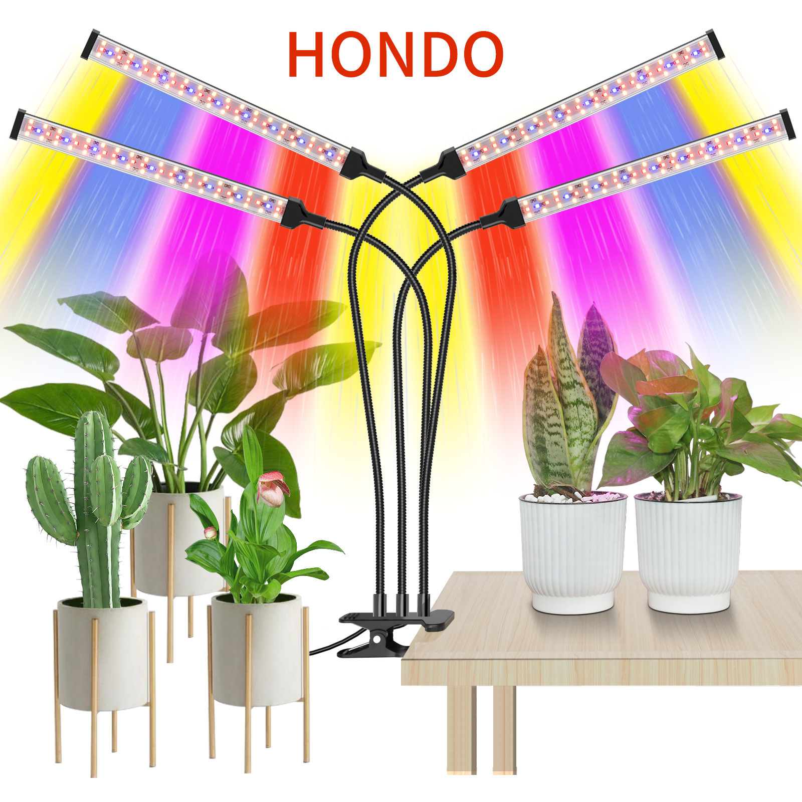 Amazonled plant growth lights, desktop plant lamps, green flowers, full spectral multi-meat light.