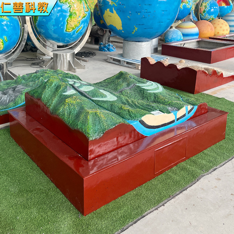 Groundwater landscape geo-park model.