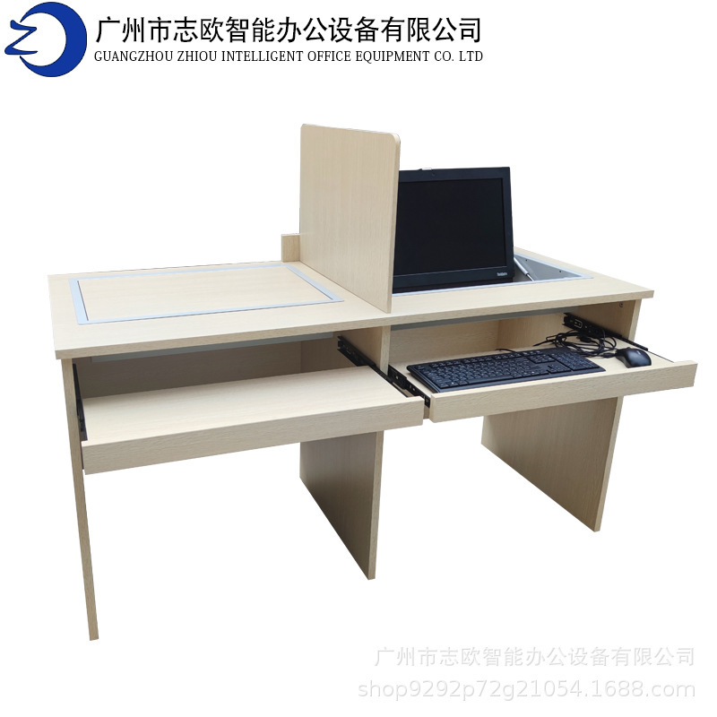 The single-person student training table for the Zio flip desk embedded in the flipper.