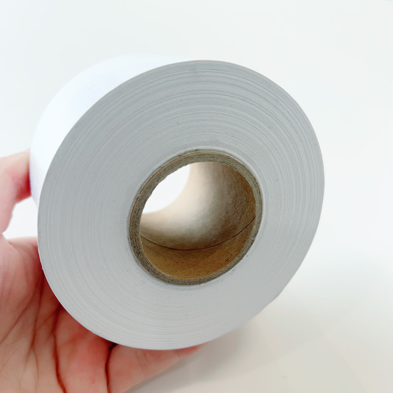 Giấy không giấy, giấy 3 nóng nhạy cảm với mã vạch trống 58mm dán nhãn giấy nhiệt độ nhạy cảm, giấy không khô