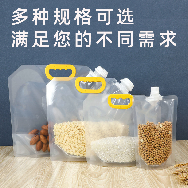 Trong suốt 5 Thung lũng thực phẩm cho thực phẩm tự chống lũ lụt, túi đựng thức uống lỏng lớn.
