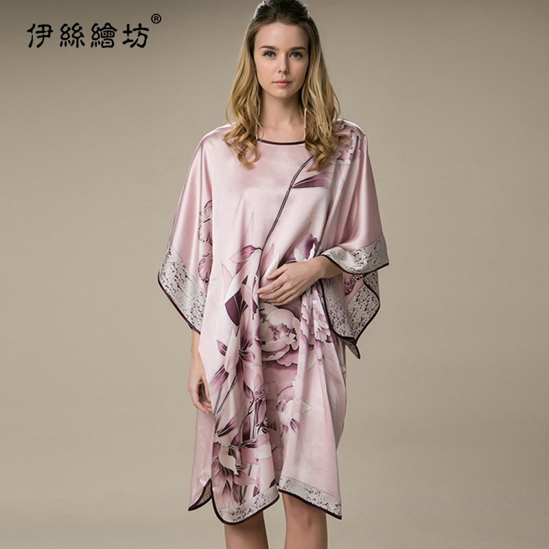 202219, váy lụa mới, áo ngủ lụa, trang phục phụ nữ mùa hè.