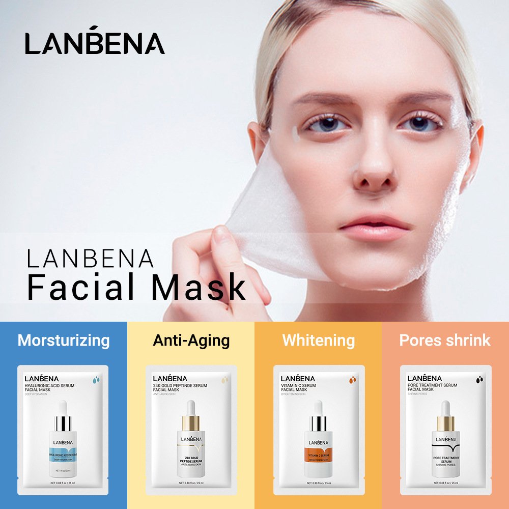 LANBNEA Silk Sheet Mask补水清洁滋润面膜日本配方25ml跨境