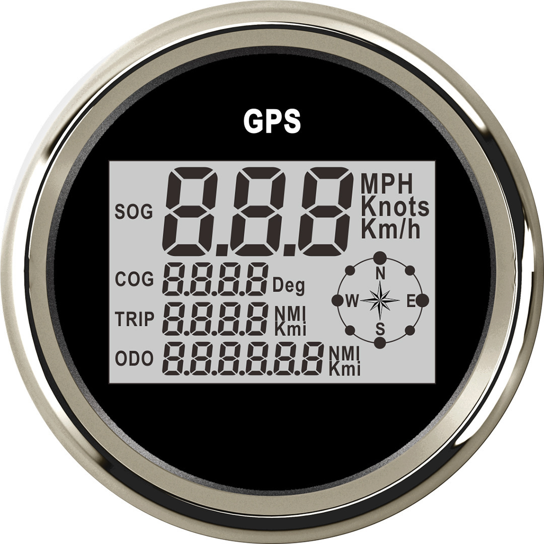 차량 모터 차량 GPS 속도 주행거리 85 mm LCD 7 역광선