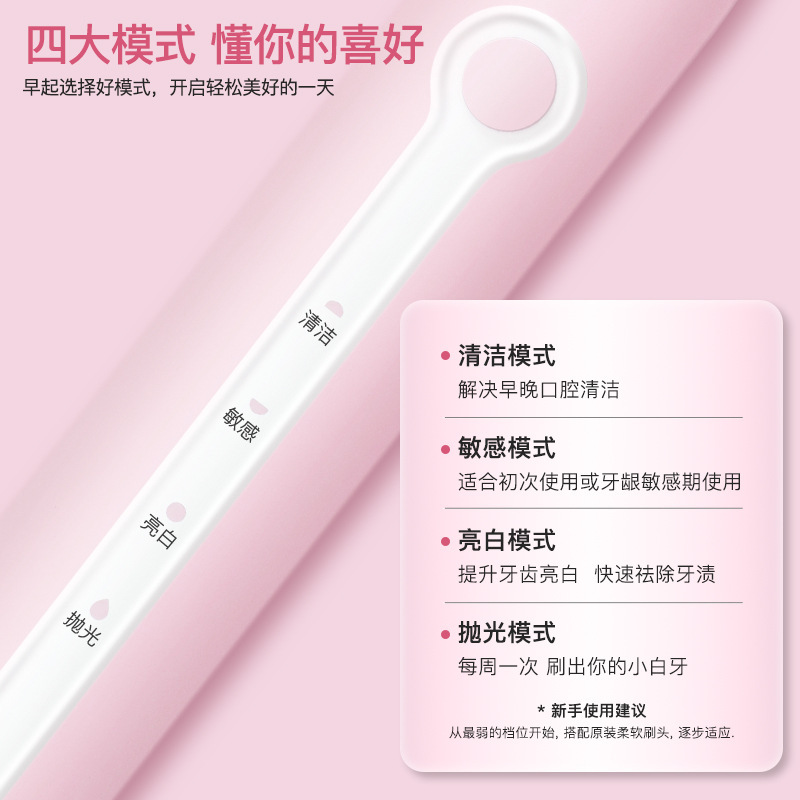 An electric toothbrush smart-sounding toothbrush magnetically suspended waterproof adult fully automatically charges the couple's gift soft hair.