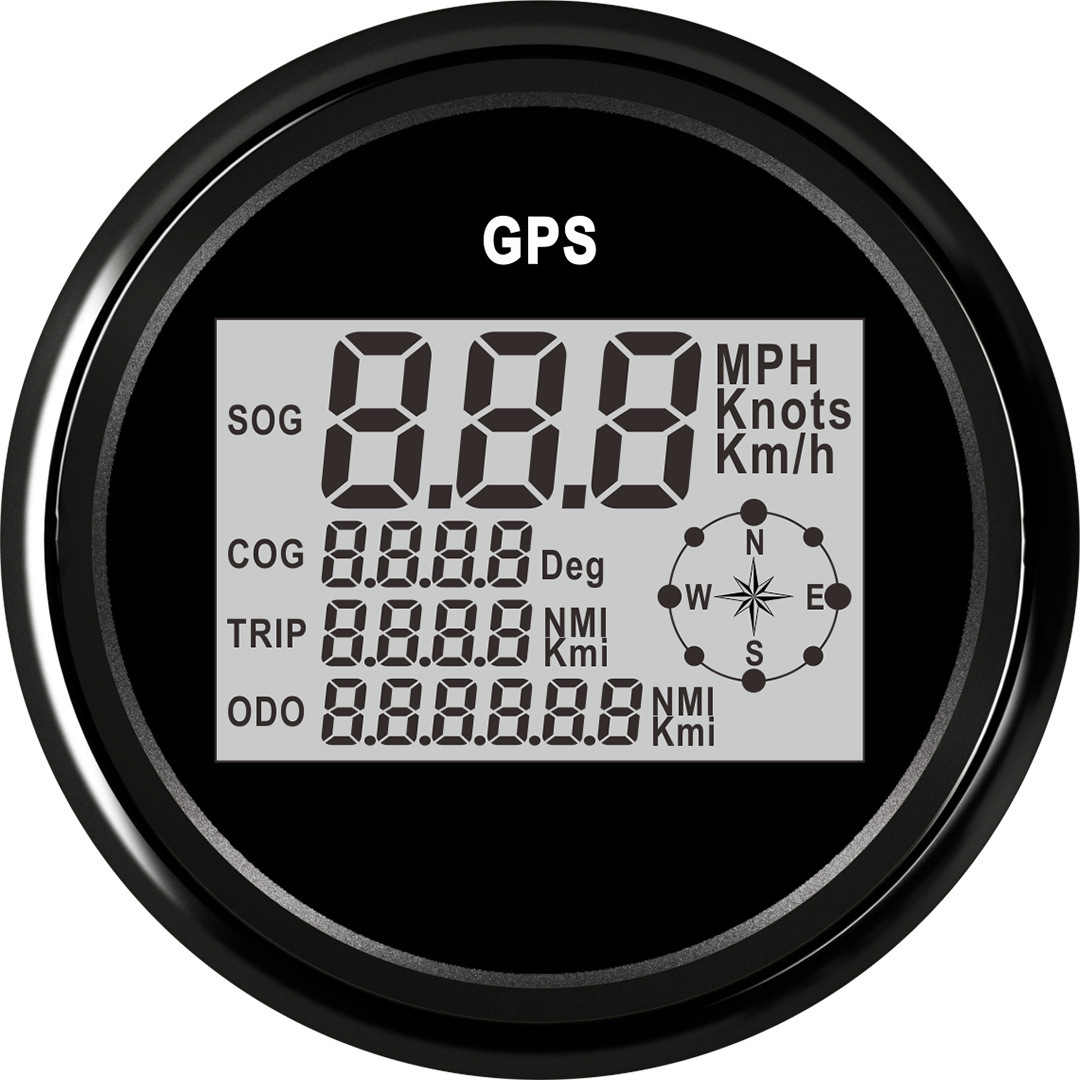 차량 모터 차량 GPS 속도 주행거리 85 mm LCD 7 역광선