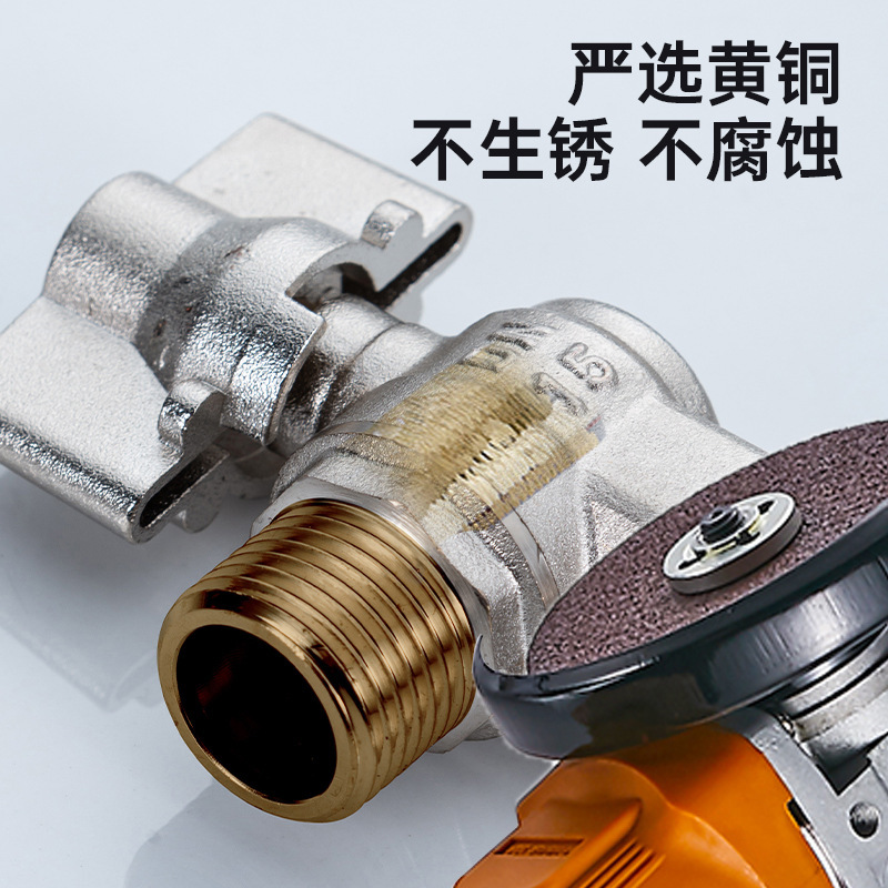 Tam giác sừng cao cấp, giá đồng và van nước nóng, 3 van chia đôi, 2 trên 2.