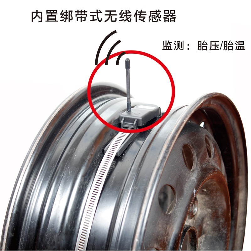 Xe 6-22 bị bánh xe làm hỏng thiết bị theo dõi áp suất TPMS RV không dây kiểm tra cảm biến nhúng