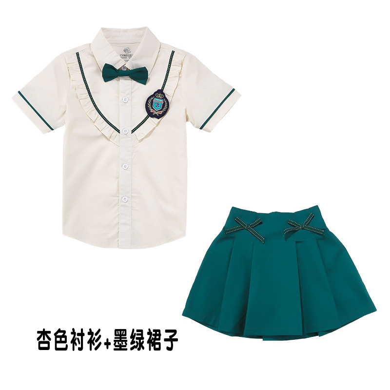 ZL153-1939儿童教师服校服夏装班服夏季小学生英伦风校服套装班服