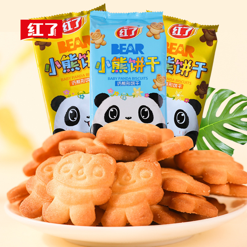 Short-hand bear crackers with calcium-enabled snacks.