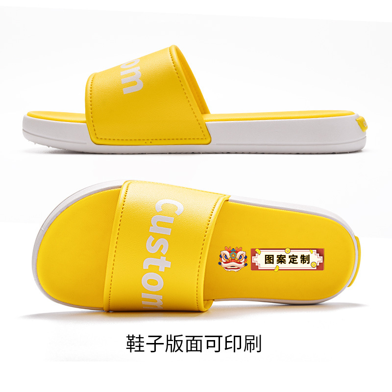 Đôi dép bộ xử lý mới được gắn tùy chỉnh để in hình ảnh của văn bản LOGO để giải trí đôi dép nam và nữ