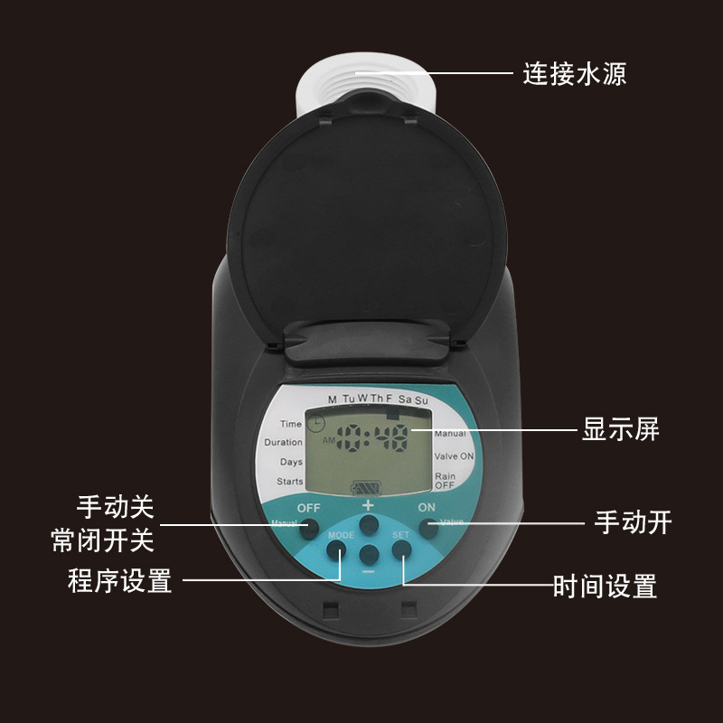 Water purification unit, time-dumping valve.