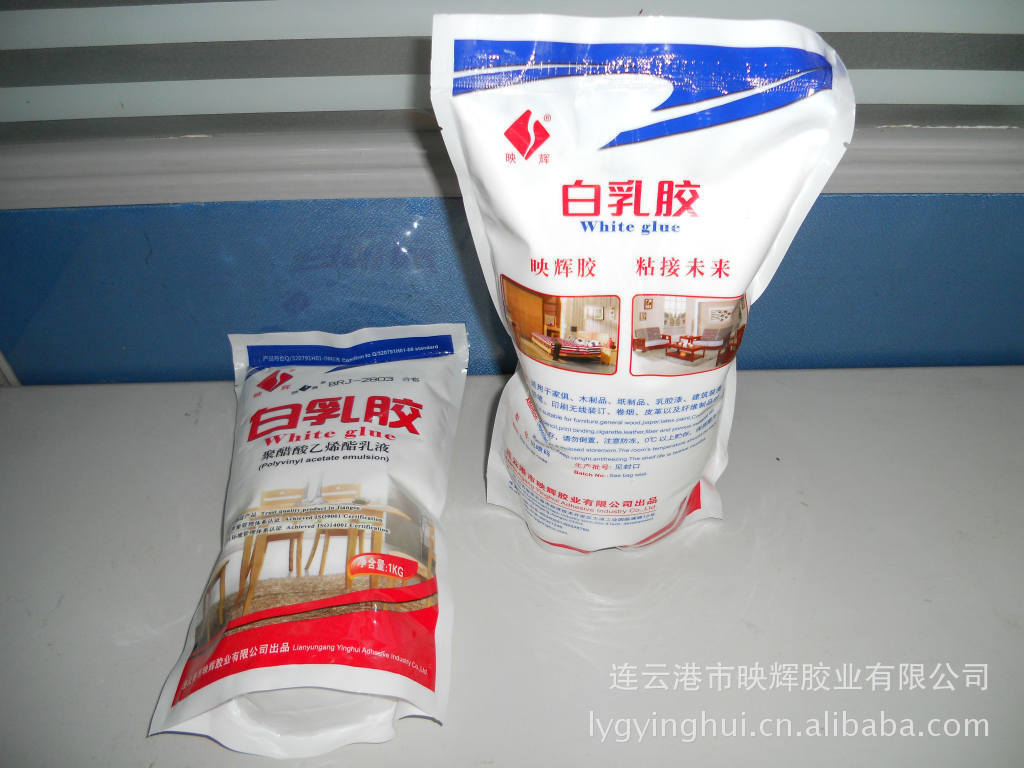 水性木工白乳胶1kg/袋聚醋酸乙烯酯乳液木板拼接胶水厂家批发