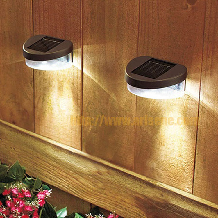 Outdoor garden 2LED solar-powered wall lights decorated