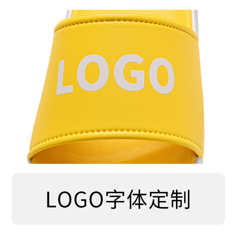 Đôi dép bộ xử lý mới được gắn tùy chỉnh để in hình ảnh của văn bản LOGO để giải trí đôi dép nam và nữ