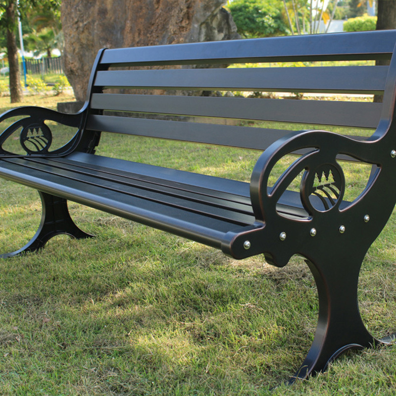 Shuner and the outdoor park chair cast the aluminium bench garden with three long benches on its back.